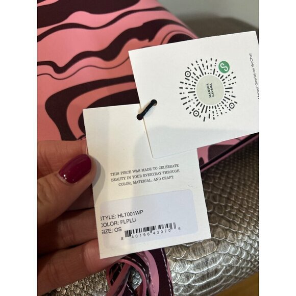 MANSUR GAVRIEL Large Tote Leather Flamingo Plum - Picture 9 of 10